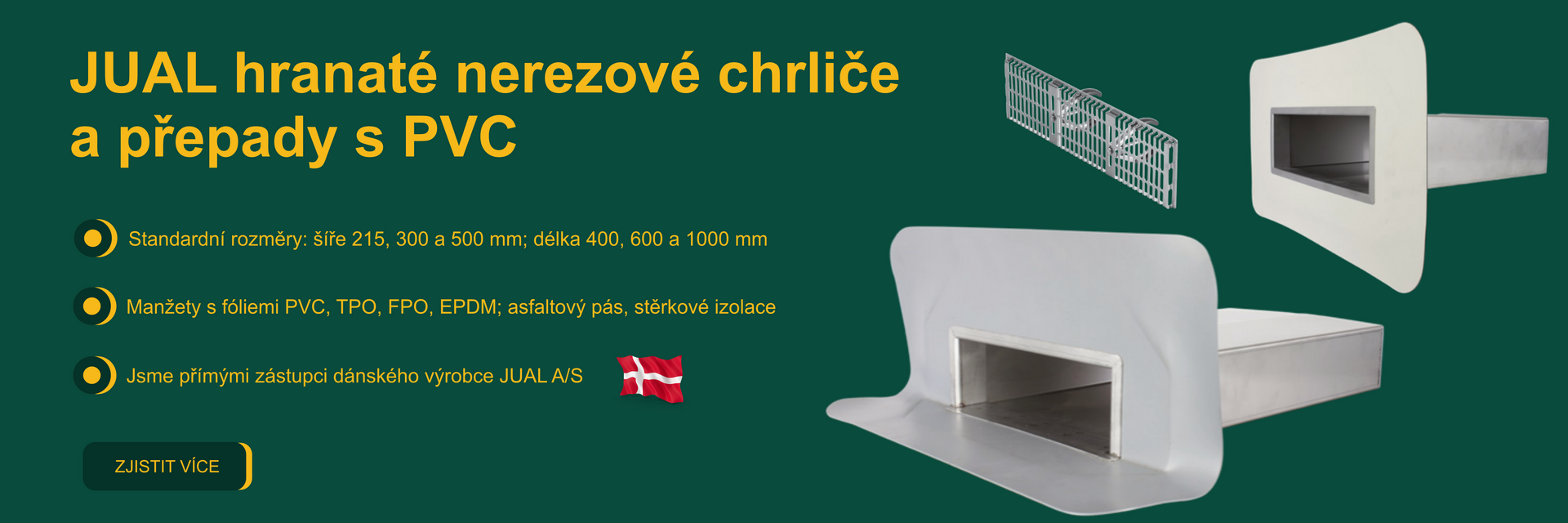 Hranaté chrliče JUAL
